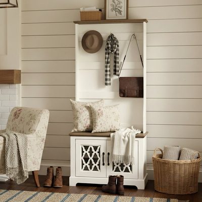 Chessani Hall Tree with Bench and Shoe Storage