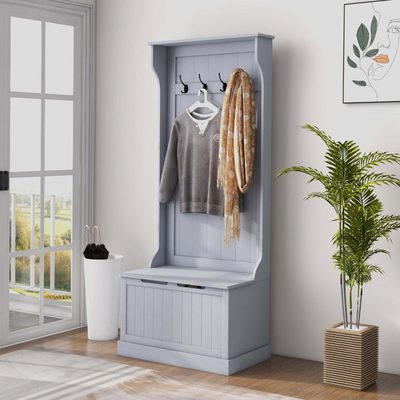 Amonta 3-in-1 Hall Tree with Bench and Shoe Storage