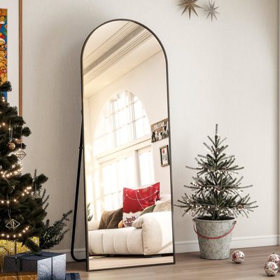 Arched Metal Oversized Full Length Mirror - Basics by Wayfair™