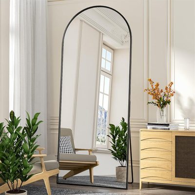 Arched Metal Oversized Full-Length Mirror