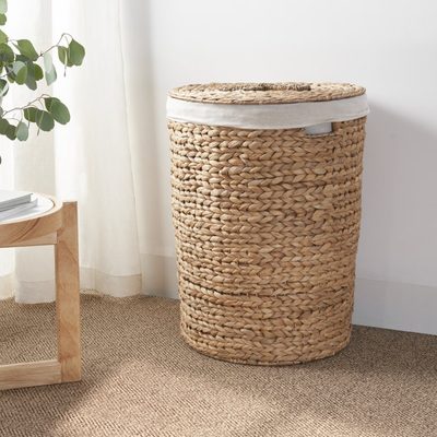 Ludmilla Extra Large Iron-Framed Laundry Hamper with Lid