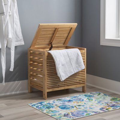 Ayden Solid Bamboo Wood Hamper