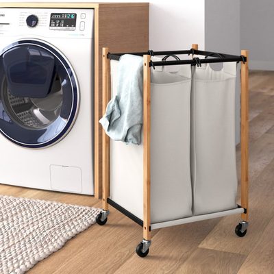 Rolling Laundry Sorter with Handles