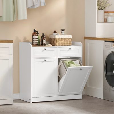 Tilt-Out Laundry Baskets with Handles