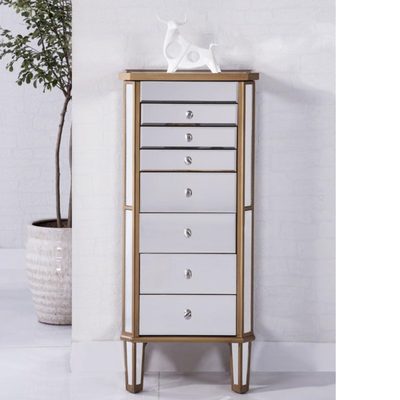 Caila 18" Free-Standing Jewelry Armoire with Mirror