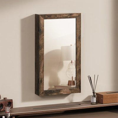 Karmakar Wall-Mounted Jewelry Armoire with Mirror