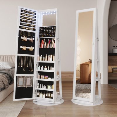 Chrisney 21.6" Jewelry Armoire with Mirror
