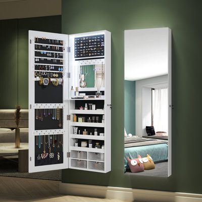 Latitude Run 14.5" Jewelry Armoire with Mirror