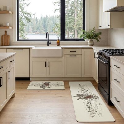 Eddie Bauer Man's Best Friend Wellness Kitchen Mat Set