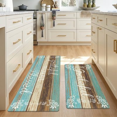 Anti-Fatigue Waterproof Kitchen Mat, Set of 2