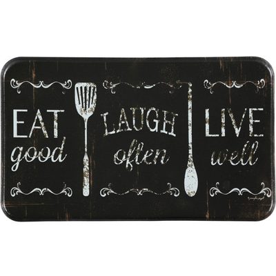 Chilton Oversized Eat Laugh Live Kitchen Mat