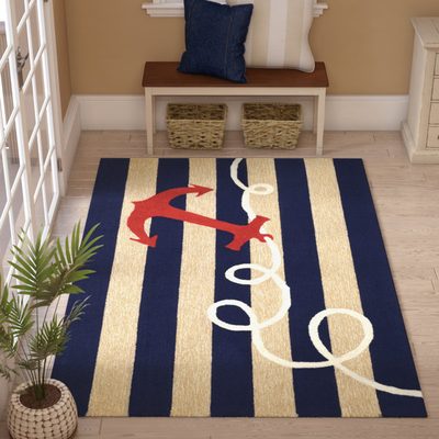 Paislee Striped Kitchen Mat