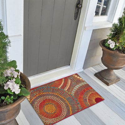 Lygia Abstract Non-Skid Kitchen Mat
