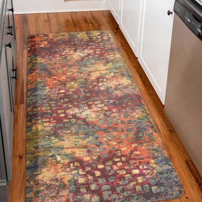 Prickett Modern Abstract Anti-Fatigue Kitchen Mat