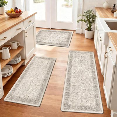 Anti-Fatigue Waterproof Kitchen Mat, Set of 3