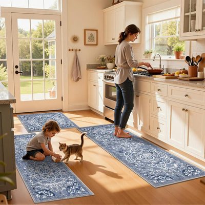 Machine Washable Non-Slip Kitchen Mat