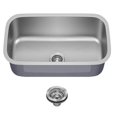 KRAUS Premier Undermount Single Bowl 18 Gauge Stainless Steel Sink