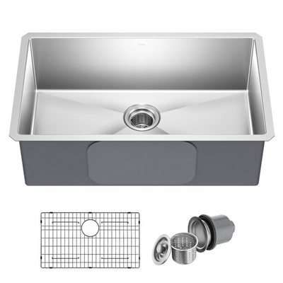 KRAUS Standart Pro Undermount 16 Gauge Stainless Steel Sink