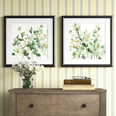 Sage Garden 2 Piece Picture Frame Graphic Art Print Set