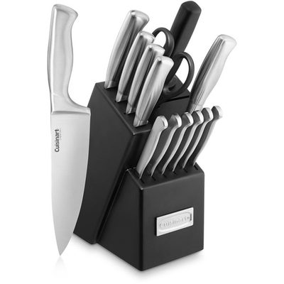 Cuisinart Stainless Steel Hollow Handle 15-Piece Knife Block Set
