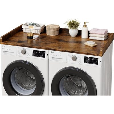 54 x 27.5 Inch Retro Washer Dryer Countertop with Edge