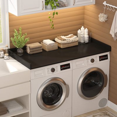 Wood Washer and Dryer Countertop Shelf Topper