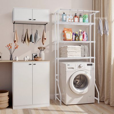3-Tier Over the Washer and Dryer Storage Shelf with Drying Rack