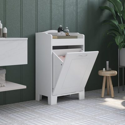 Laundry Hamper Storage Cabinet