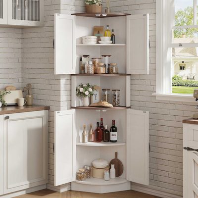 Farmhouse Corner Cabinet