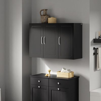 Ferhan 3-Door Wall Cabinet with Adjustable Shelves