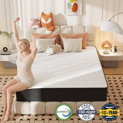 Medium Innerspring Hybrid Mattress in a Box with Pocket Springs