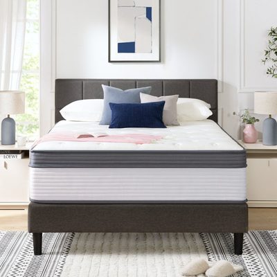 Zinus 14" Plush Cooling Gel Hybrid Mattress