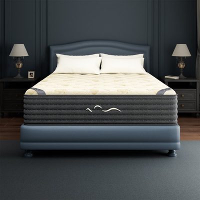 14" Reversible Cashmere Gel Memory Foam Mattress, Medium and Firm