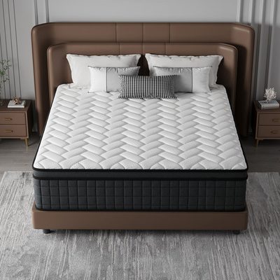 Medium Pocket Spring Hybrid Mattress, 10" to 14"