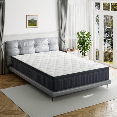 Plush Cooling Gel Memory Foam Hybrid Mattress, 8" to 14"