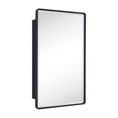 Farmhouse Recessed Metal Medicine Cabinet with Mirror