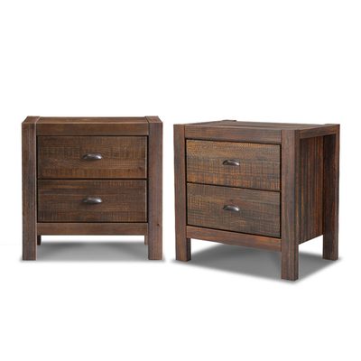 Grain Wood Montauk 2-Drawer Nightstand Set of 2