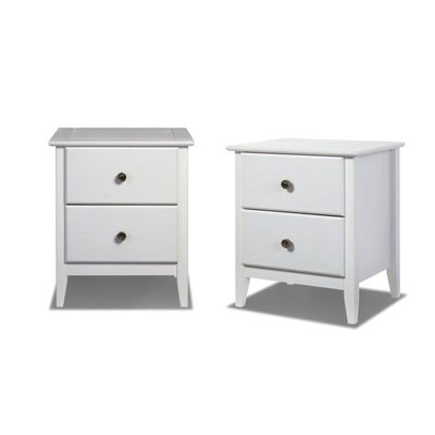 Grain Wood Greenport 2-Drawer Nightstand Set of 2