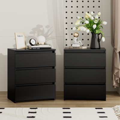 Bozidar 3-Drawer Nightstand