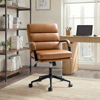 Anagrace Leather Upholstered Swivel Tilt Task Office Chair