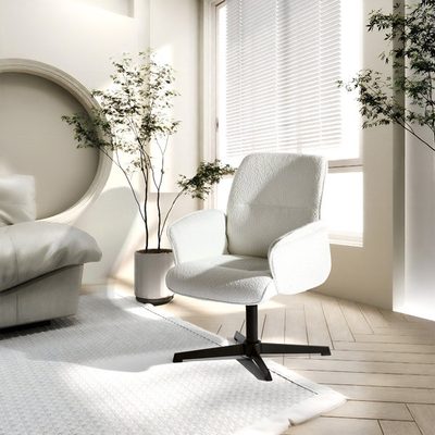 Cannoy 360-Degree Swivel Padded Office Chair with Armrests
