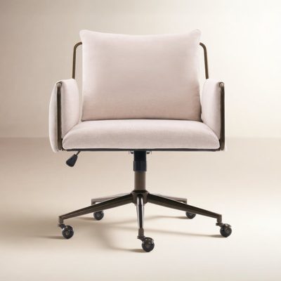 Arianna Height Adjustable Boucle Fabric Office Task Chair