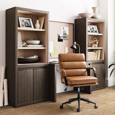 Anagrace Mid-Century 2-Piece Desk and Office Chair Set