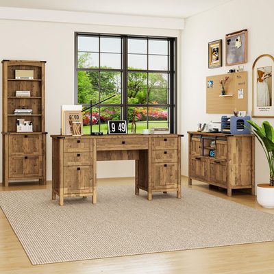 3-Piece Computer Desk Office Set