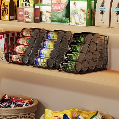 Stackable Can Organizer for Pantry, 3-Pack