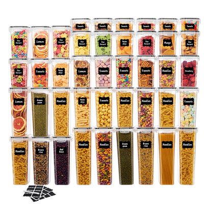 42-Piece Airtight Food Storage Containers with Labels