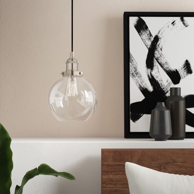 Dedriana 1-Light Single Globe Pendant