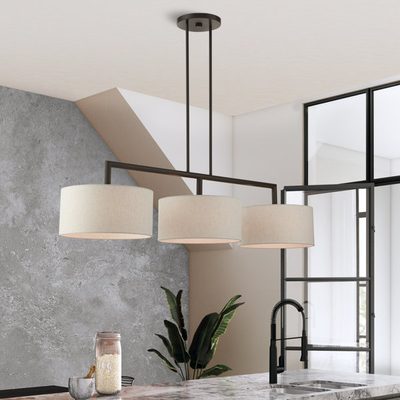 Konur 3-Light Linear Kitchen Island Pendant