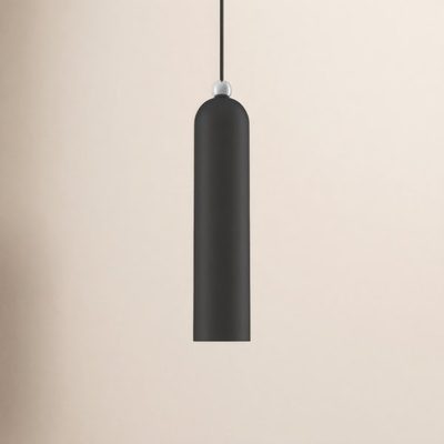 Hanne 1-Light Dimmable Metal Cylinder Pendant