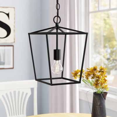 Rhys 1-Light Geometric Lantern Pendant